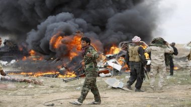 عناصر من مسلحي الحشد الشعبي بالرمادي