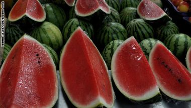 Watermelons at a stall at the Municipal