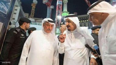 .العاهل السعودي يتفقد موقع سقوط الرافعة في الحرم المكي