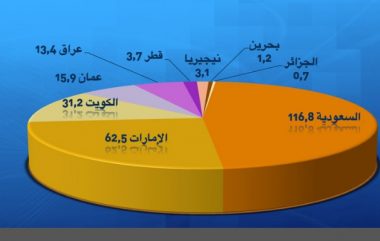 بالمليار دولار... رسم بياني يوضح ماتملكه 9 دول منتجة للنفط من السندات الأمريكية 